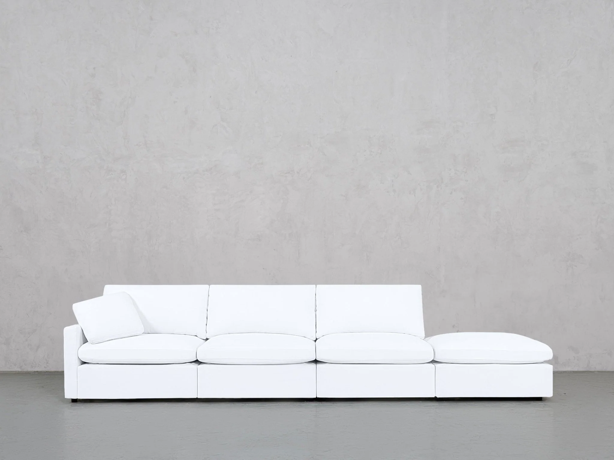 4-Seat Modular Lounger Sofa (Thin Arm)